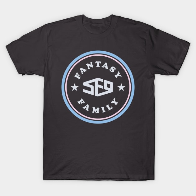 SF9 fantasy family logo typography dark T-Shirt by Oricca